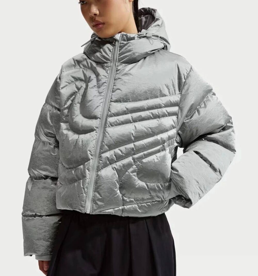 Nike Swoosh Series Water Resistant Therma-Fit Oversize Down Puffer Jacket Size M
